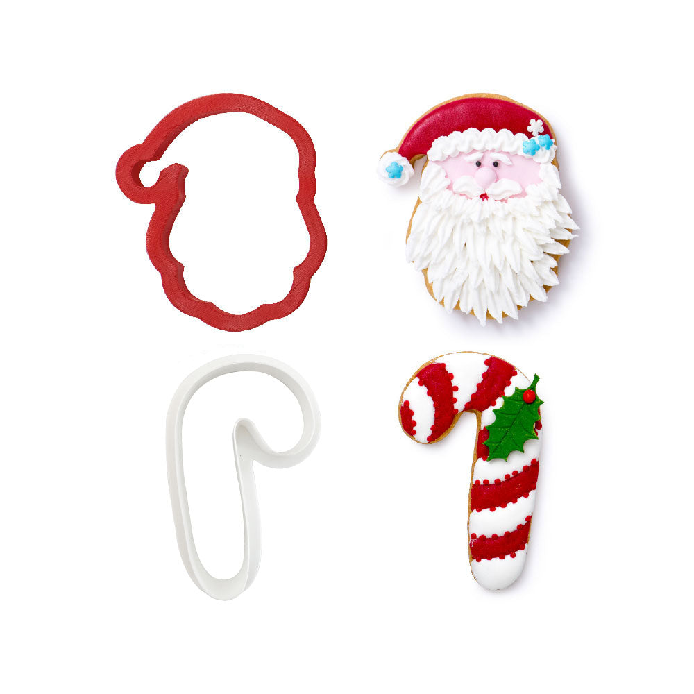Vykrajovátka Vianoce - Santa a cukrová palička