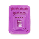 Načítať obrázok do zobrazovača galérie, Sada vykrajovátok - 4x obdĺžnik s vlnovým okrajom
