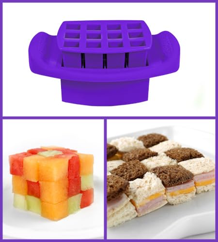 Sendvičové vykrajovátko FUNBITES štvorce fialové