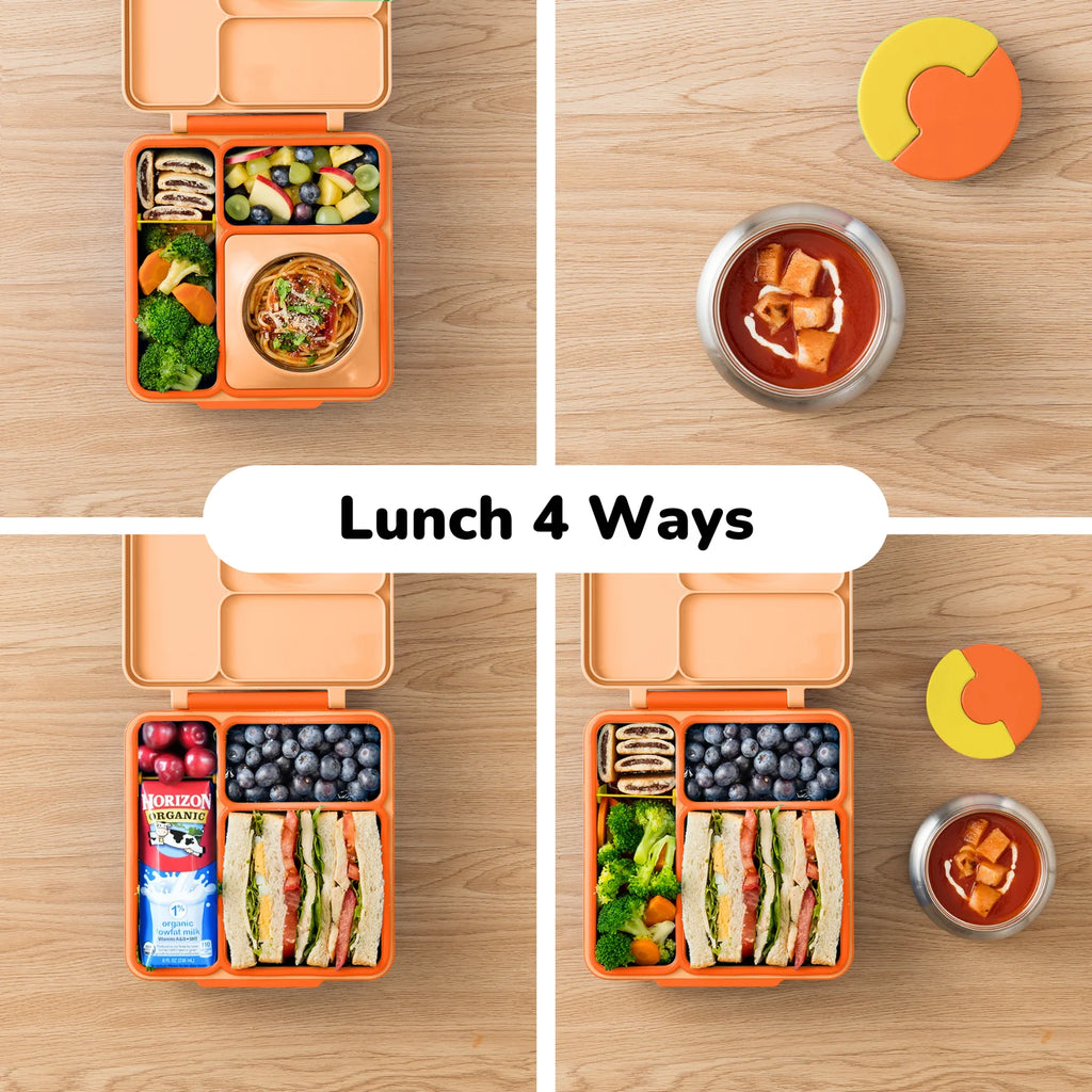 OmieBox hot & cold - Lunchbox s vyberateľnou termonádobou Poppy Orange