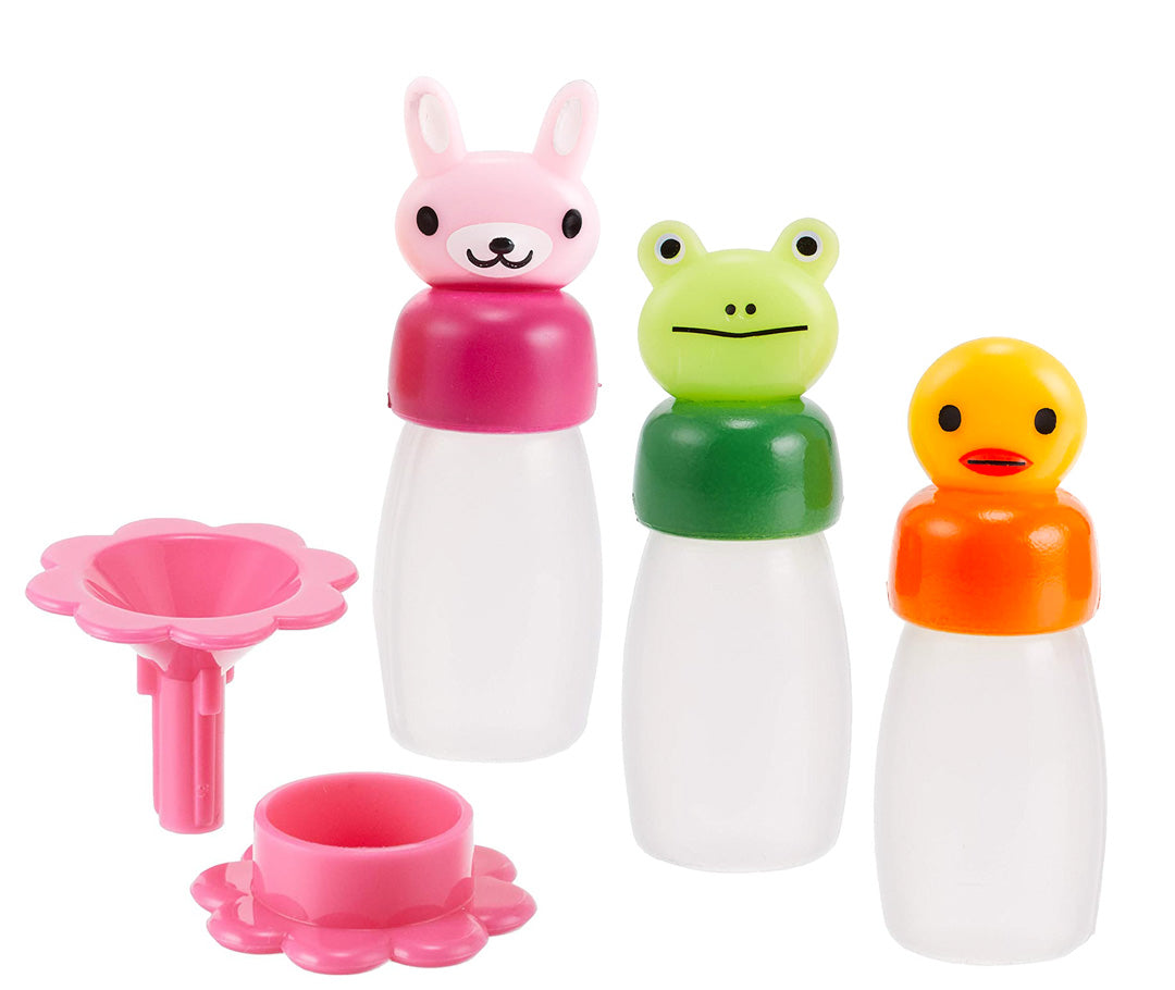 Mini fľaštičky s lievikom na omáčky