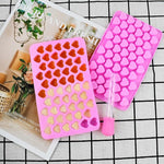 Načítať obrázok do zobrazovača galérie, Silikónová forma na gumené srdiečka s pipetou  - modrá
