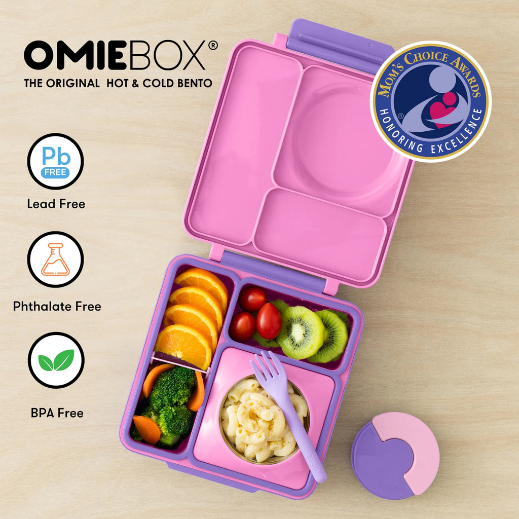 OmieBox hot & cold - Lunchbox s vyberateľnou termonádobou Unicorn Pink
