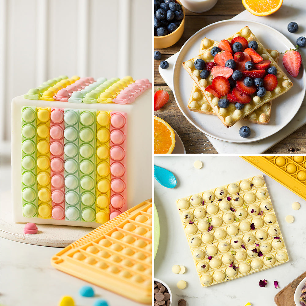 DecorPop silikónová forma - Pop it štvorec