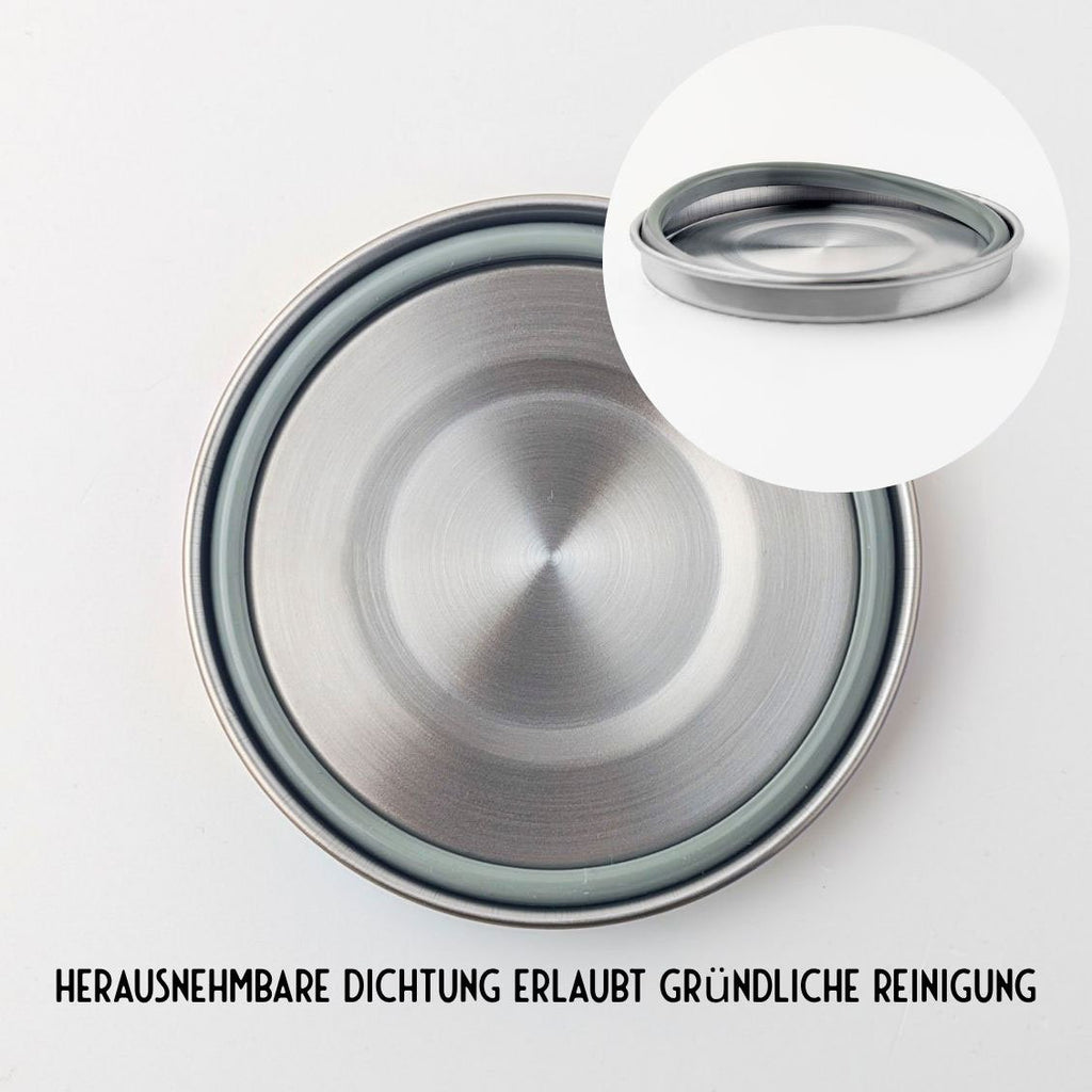 Nepriepustná nerezová dóza Lekkabox Clipsy 400ml - strieborná