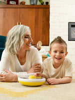 Načítať obrázok do zobrazovača galérie, Göbe Spinner SLIDE (veľký) - boxík s tlačidlom pre najmenších so 4 priehradkami žltý
