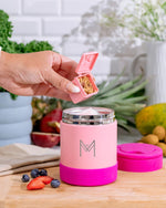 Načítať obrázok do zobrazovača galérie, MontiiCo termoska na jedlo 400ml Jahoda
