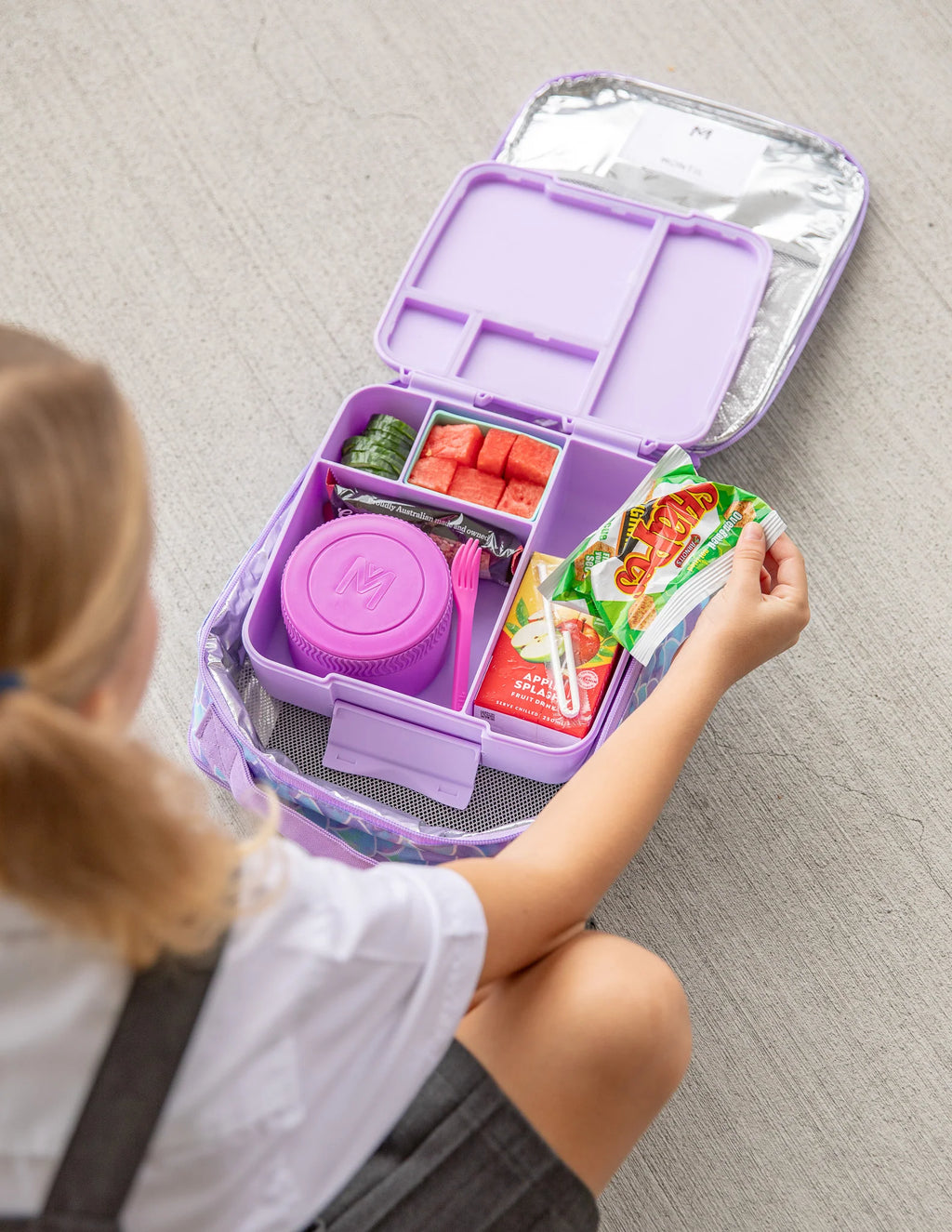 MontiiCo MINI termoska na jedlo 200ml Fuchsia