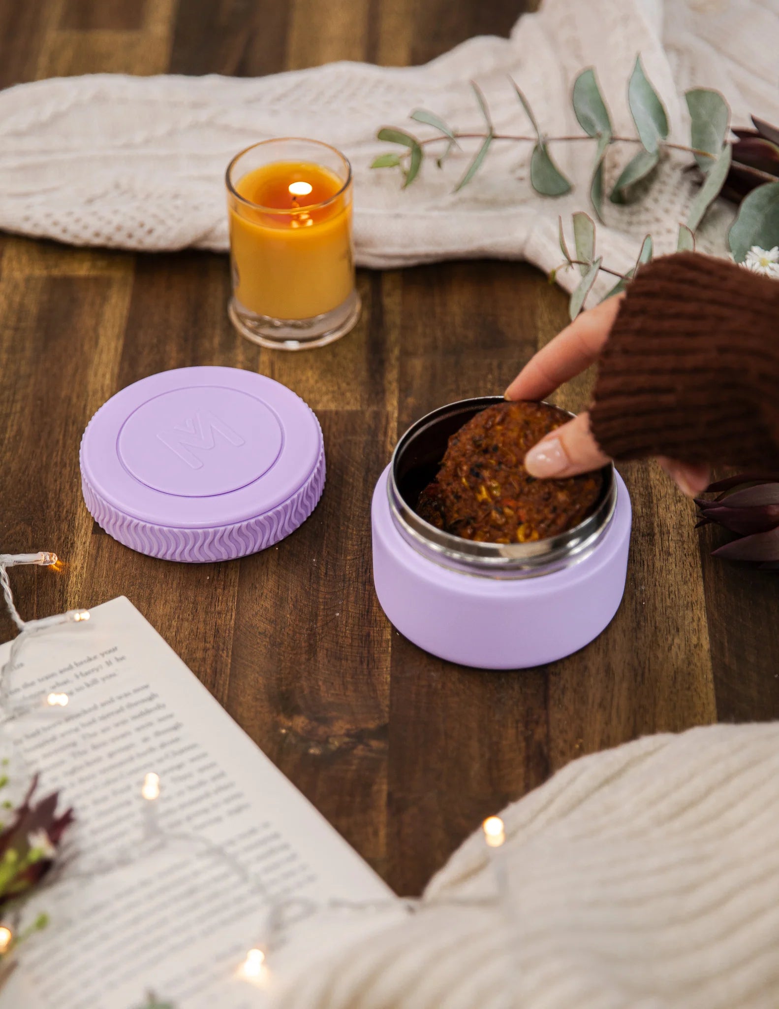 MontiiCo MINI termoska na jedlo 200ml Lila