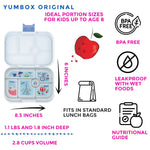 Načítať obrázok do zobrazovača galérie, Yumbox Original 6 oddelení zahmlená sivá Paríž
