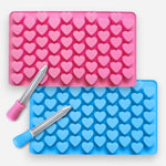 Načítať obrázok do zobrazovača galérie, Silikónová forma na gumené srdiečka s pipetou  - modrá
