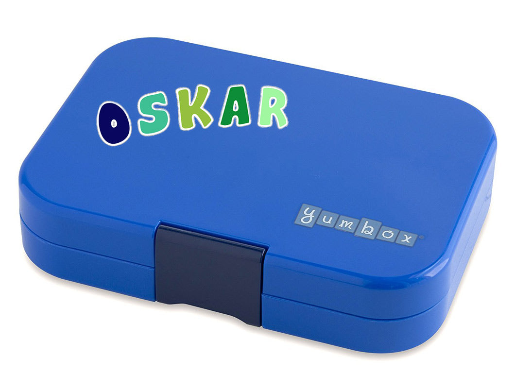 Vodeoodolné nálepky písmenká zeleno-modré