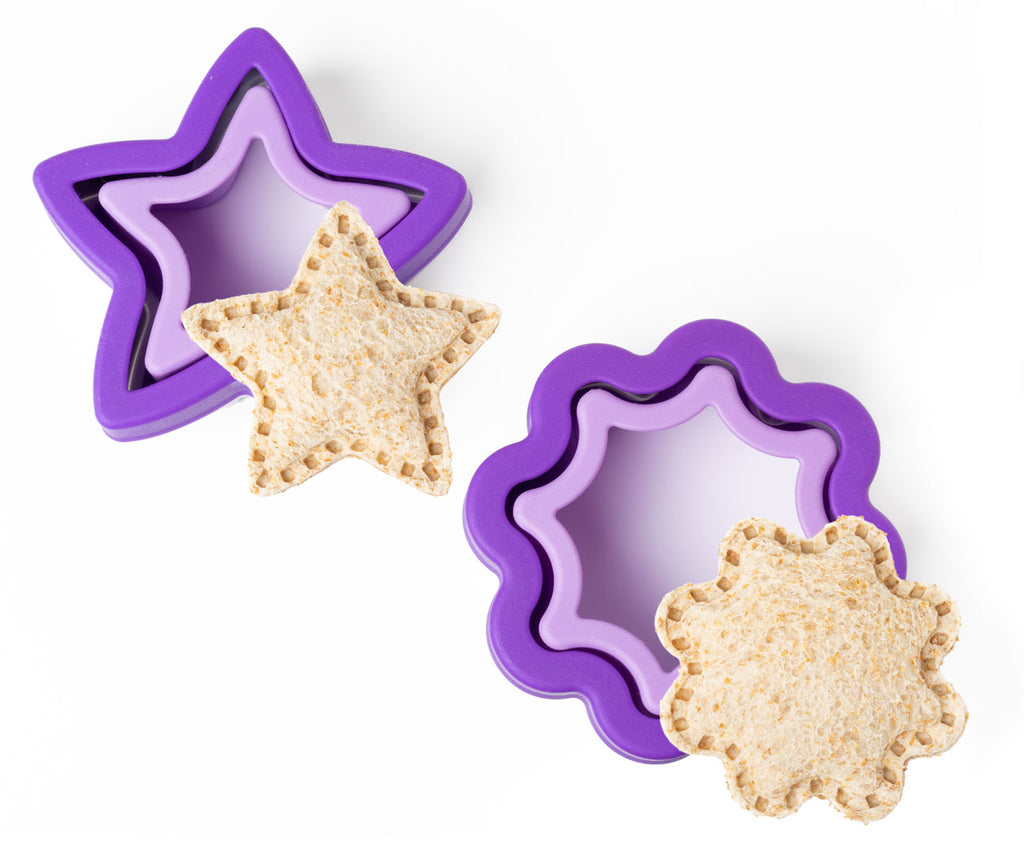 Sada 2 tvorítok Lekkabox na plnené sendviče - hviezda a kvietok