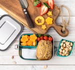 Načítať obrázok do zobrazovača galérie, Lekkabox SAFE 800ml - 2x silikónové formičky v balení - dúhová
