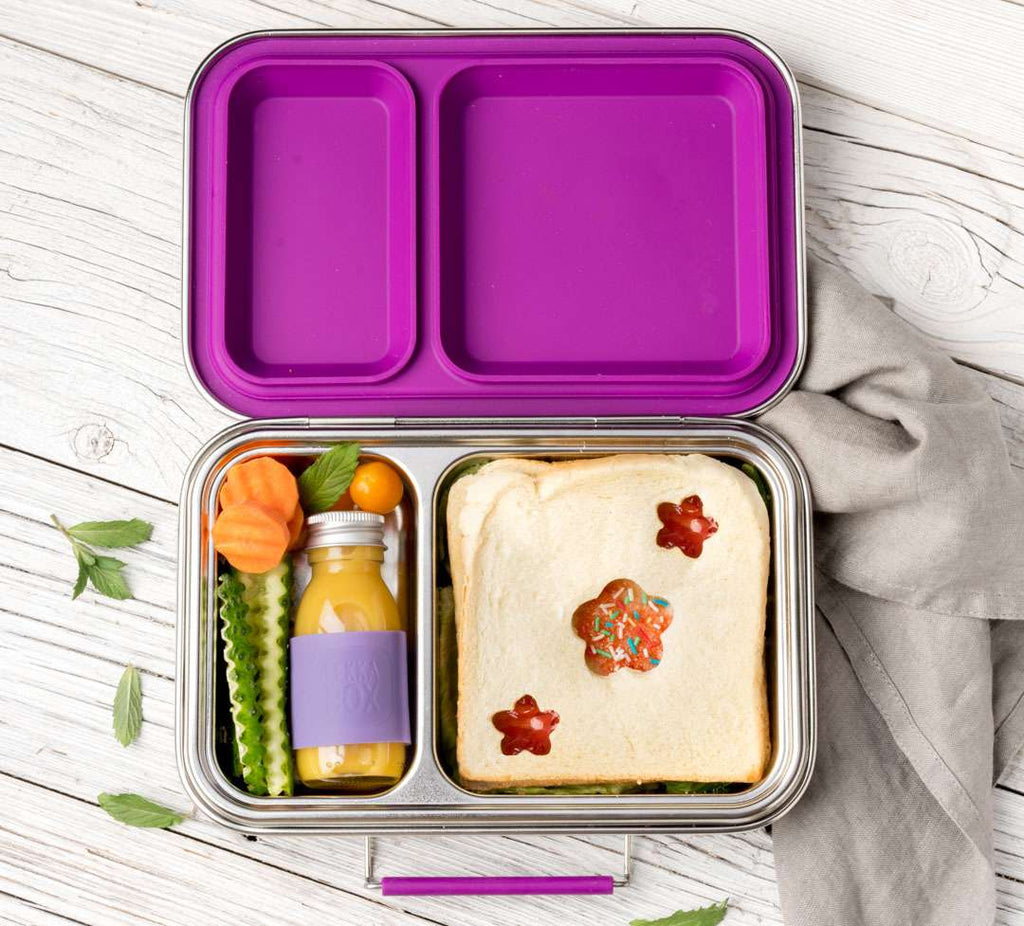 Lekkabox DUO - nerezový box s 2 oddeleniami - lesné ovocie