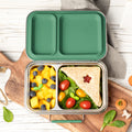 Lekkabox DUO - nerezový box s 2 oddeleniami - les