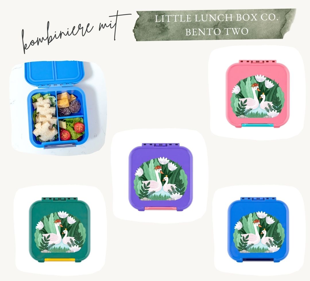 Vodeodolné nálepky Labutie jazero - stvorené pre boxík Bento2