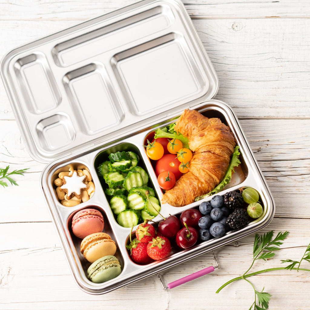 Lekkabox GRANDE - nerezový box s 5 oddeleniami - bobule