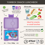 Načítať obrázok do zobrazovača galérie, Yumbox Snack 3 oddelenia fialová - jednorožec

