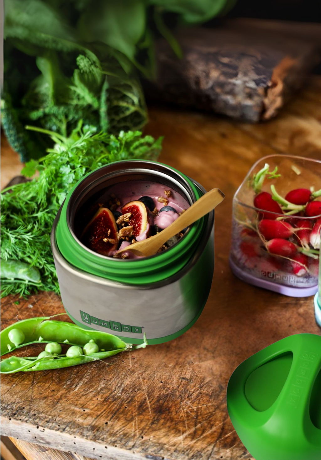 Yumbox Cubi 295ml termoska na jedlo Apple Green