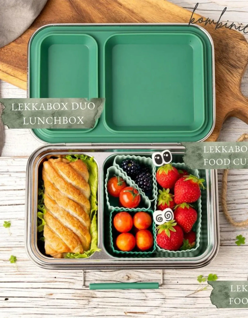 Sada 4 silikónových formičiek Lekkabox - les