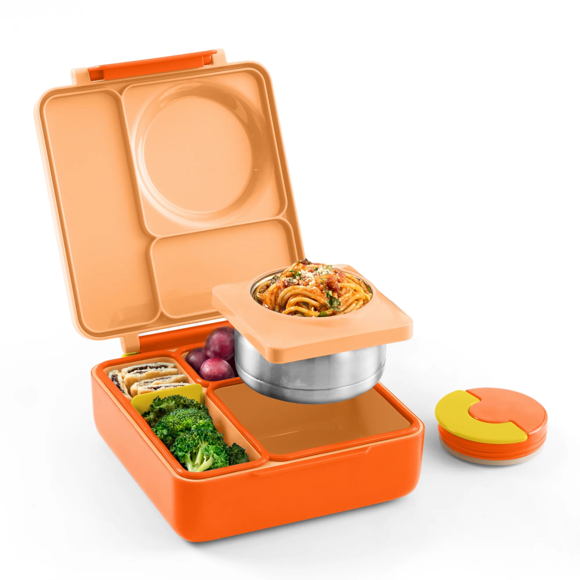 OmieBox hot & cold - Lunchbox s vyberateľnou termonádobou Poppy Orange