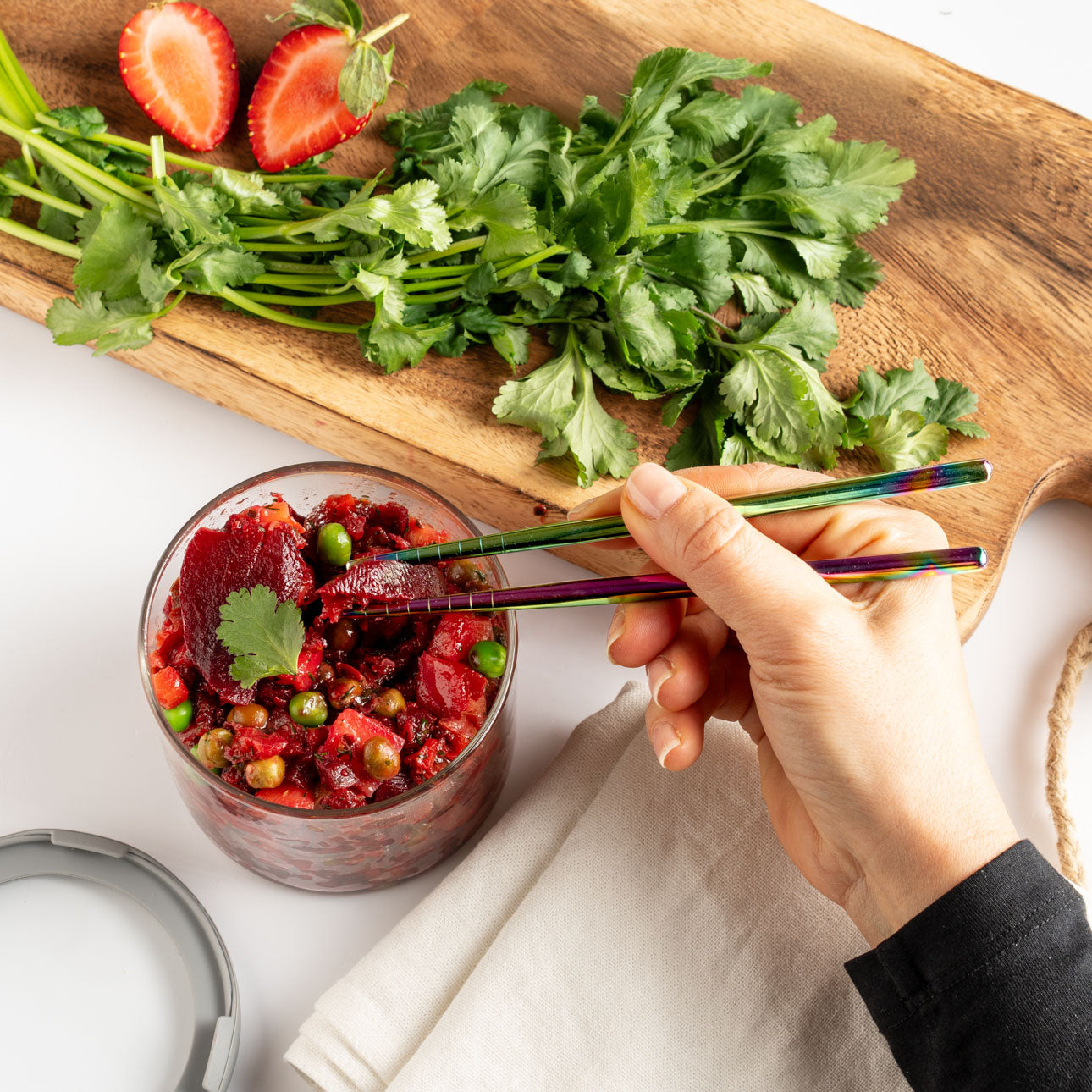 Lekkabox Stix - mini nerezové paličky - dúhové