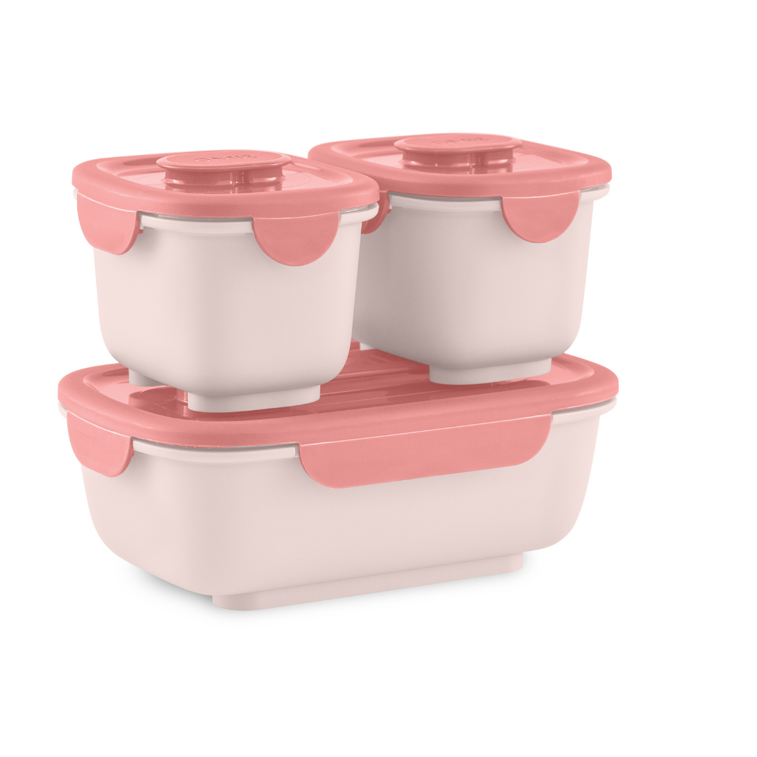 OmieGo BIO sada 3 stohovacích boxov - koraly