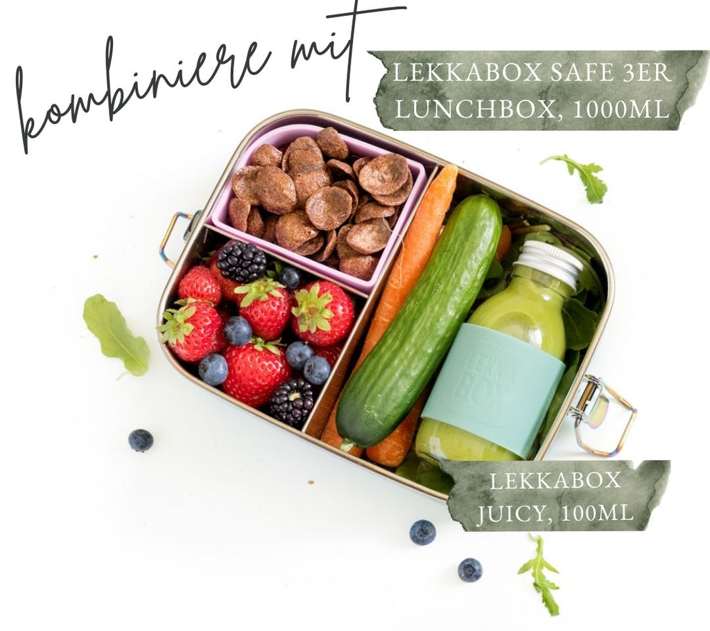 Lekkabox Juicy Mini fľaštička na smoothie/džús 100ml Aqua