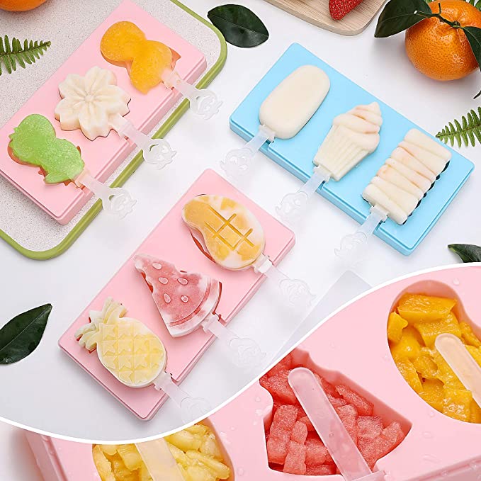 Silikónová forma na nanuky - modrá klasika