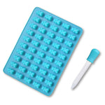 Načítať obrázok do zobrazovača galérie, Silikónová forma na gumových medvedíkov s pipetou - modrá
