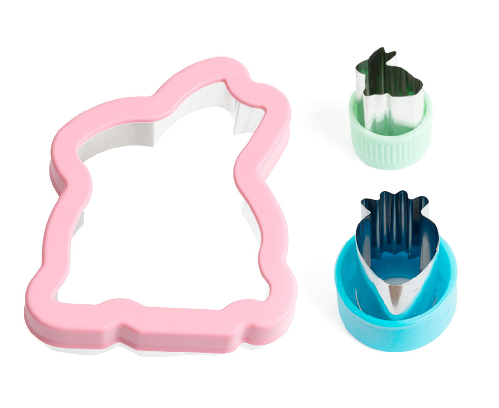 Sada 3 nerezových vykrajovátok Zajkovia