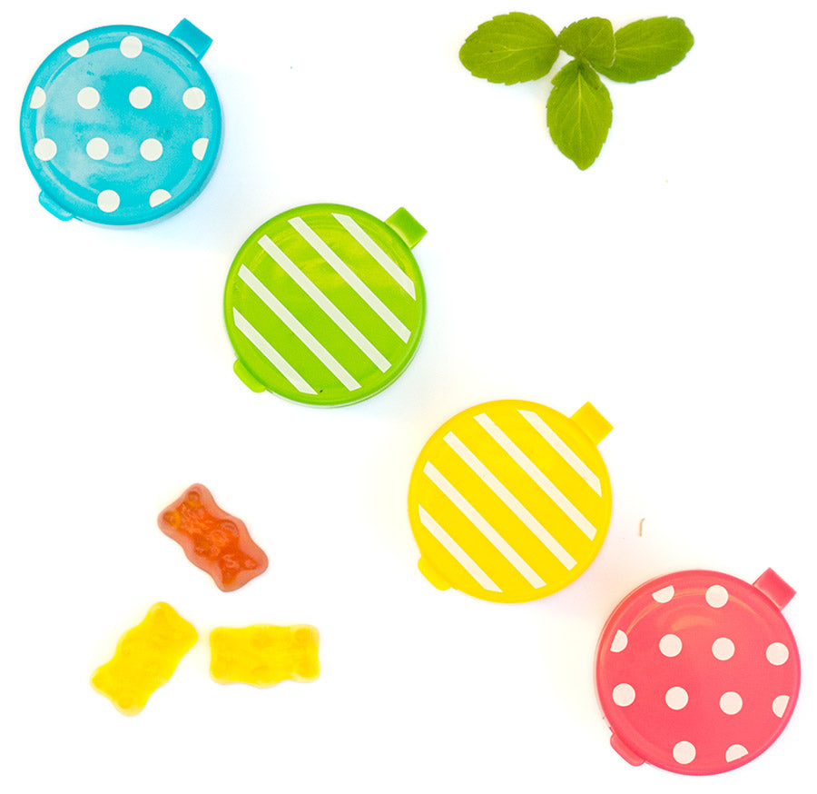 Sada mini dózičiek - bodky a prúžky