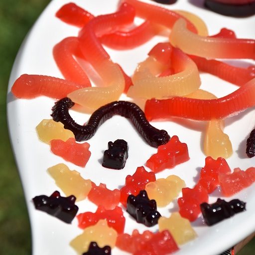 Silikónová forma na gumových hadíkov s pipetou fialová