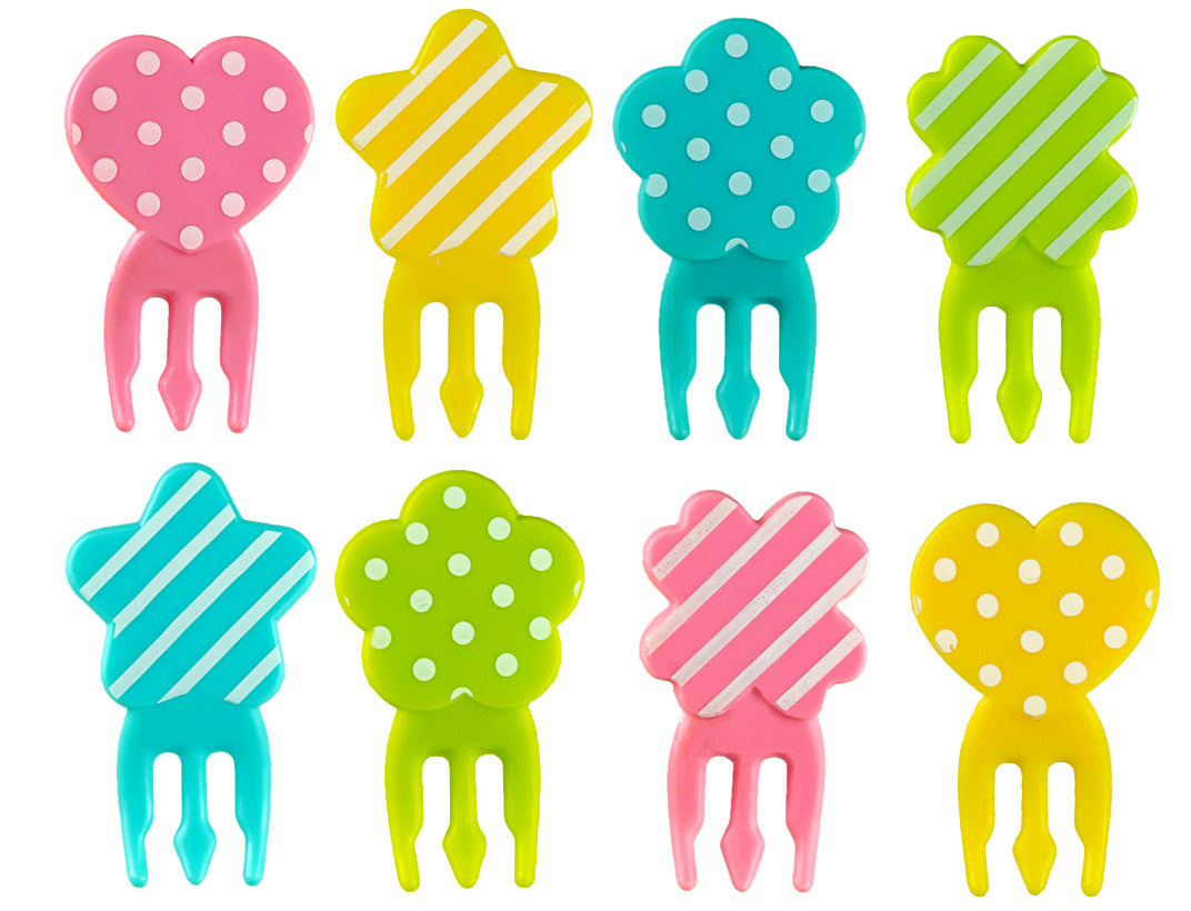 Napichovátka mini vidličky bodky a prúžky