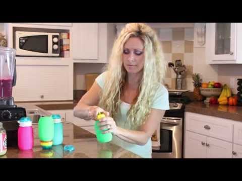 Squeasy Snacker Mini - silikónová kapsička 100ml zelená