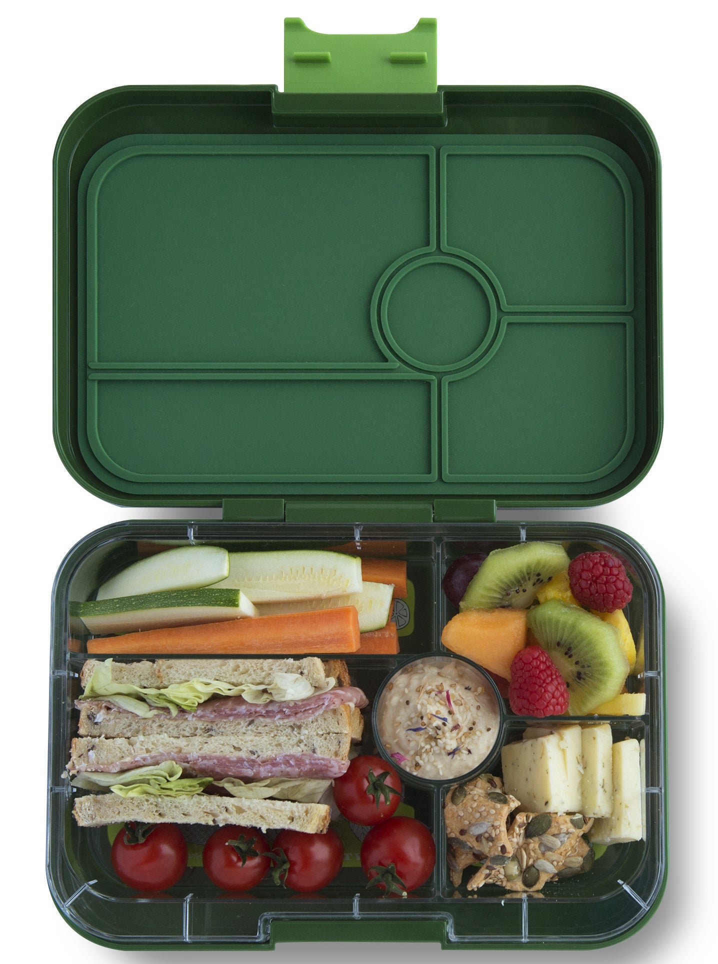 Yumbox XL Tapas 5 oddelení zelený Greenwich