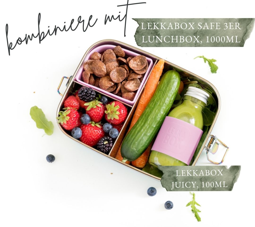 Lekkabox Juicy Mini fľaštička na smoothie/džús 100ml Ruž
