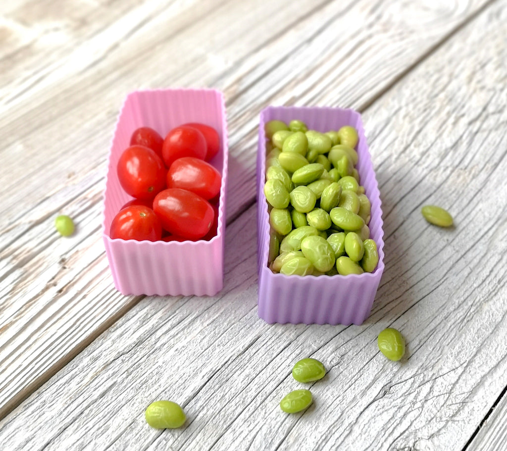 Sada 2 silikónových formičiek ružovo fialová Lekkabox