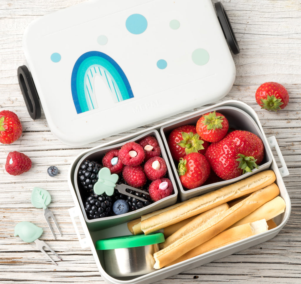 Set 4 krátkych nerezových napichovátok Lekkabox - magická záhrada