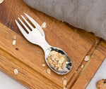 Načítať obrázok do zobrazovača galérie, Mini nerezová vidličko-lyžička strieborná
