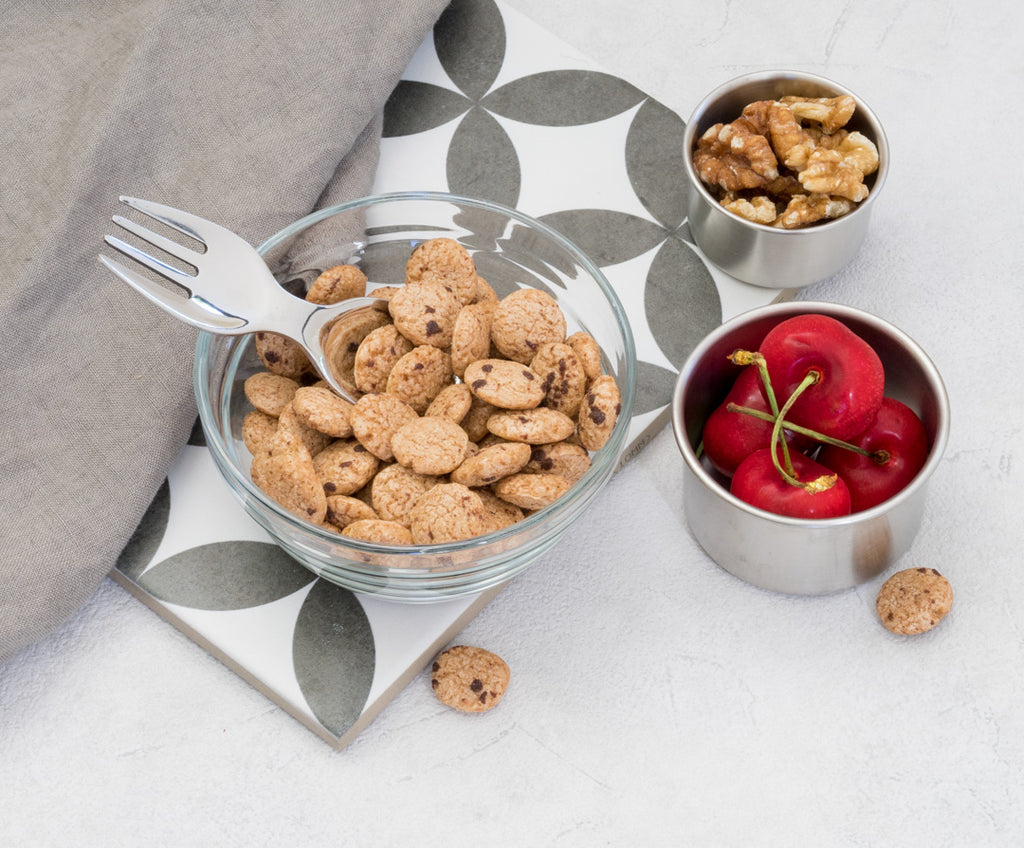 Mini nerezová vidličko-lyžička strieborná