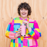 Načítať obrázok do zobrazovača galérie, Montii Smoothie Original cup - termoizolačný smoothie pohár Jahoda 450ml
