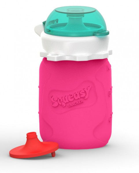 Squeasy Snacker Mini - silikónová kapsička 100ml ružová
