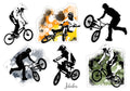 Vodeodolné nálepky BMX
